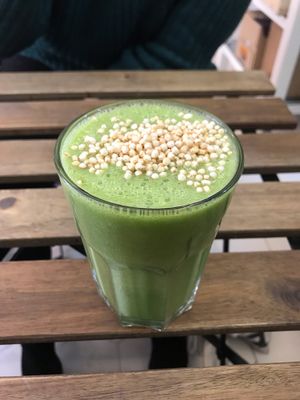 Green smoothie at Bunny's Deli in Madrid