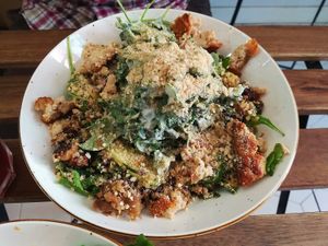 salad at Bunny's Deli in Madrid