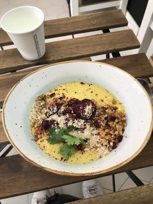 Soup of the day  at Bunny's Deli in Madrid