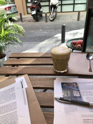 Chai tea latte (don’t recommend ) at Bunny's Deli in Madrid