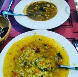 Arroz meloso y guiso de la casa at V de Vegetta in Mostoles