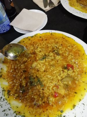 arroz meloso con verduras y setas at V de Vegetta in Mostoles