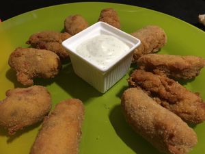 croquetas  at V de Vegetta in Mostoles