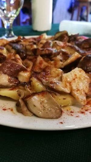 Shitake a feira at V de Vegetta in Mostoles