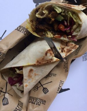 Vegan shoarma  at The Dutch Weed Burger - Food Truck in Amsterdam