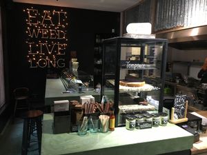 Serving area at The Dutch Weed Burger - Food Truck in Amsterdam