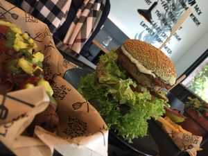 Giant burger double!! at The Dutch Weed Burger - Food Truck in Amsterdam