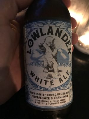 Lowlander white ale  at The Dutch Weed Burger - Food Truck in Amsterdam