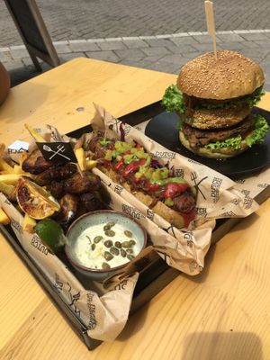 Dutch Weed Dog and Double Dutch Weedburger at The Dutch Weed Burger - Food Truck in Amsterdam