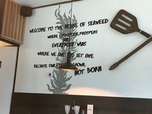 Nice decoration at The Dutch Weed Burger - Food Truck in Amsterdam