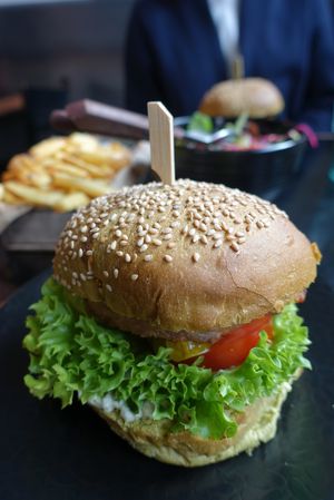 Weed burger at The Dutch Weed Burger - Food Truck in Amsterdam