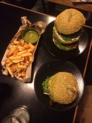 Extra high weed burger  at The Dutch Weed Burger - Food Truck in Amsterdam