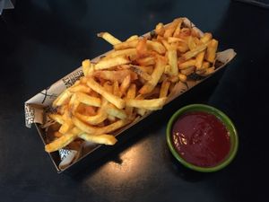 Big portion. Perfect to share  at The Dutch Weed Burger - Food Truck in Amsterdam