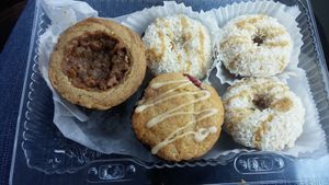 Vegan baked goods at The Wooden Spoon Bakery in Leamington