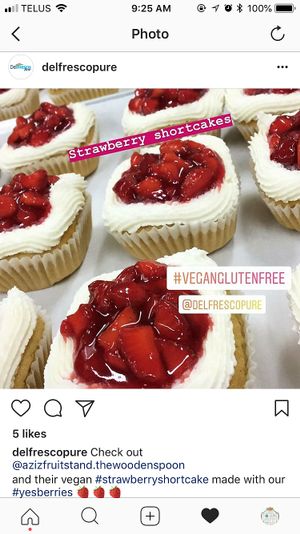 Strawberry cupcakes!  at The Wooden Spoon Bakery in Leamington