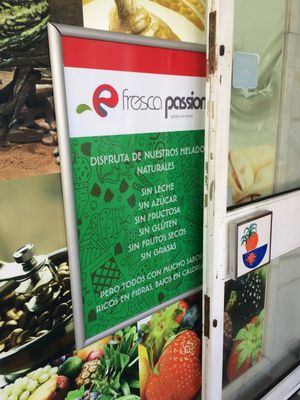 Ice cream at Fresca Passione Heladeria in Marbella