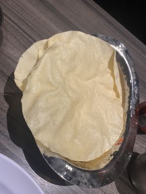 Poppadoms   at Sangeetha in Kuala Lumpur