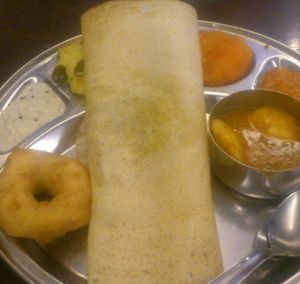 Punjabi set and mini tiffin at Sangeetha in Kuala Lumpur