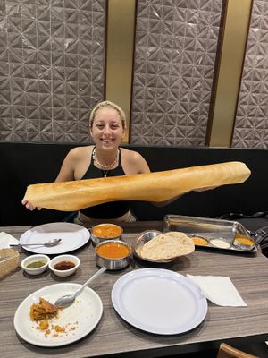 Giant paper roast   at Sangeetha in Kuala Lumpur