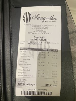 Price  at Sangeetha in Kuala Lumpur
