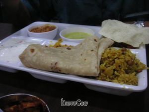 North Indian/Punjabi thali at Sangeetha in Kuala Lumpur