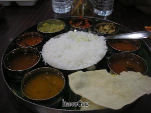 Quick meal - South Indian thali (only RM10) at Sangeetha in Kuala Lumpur