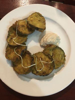 Tempura aubergine at Vegan Spark in Paramaribo