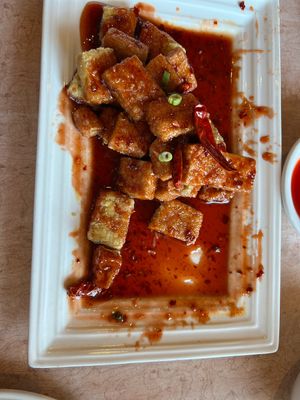 General Tsao’s tofu  at New Garden Asian Cuisine in Seaside