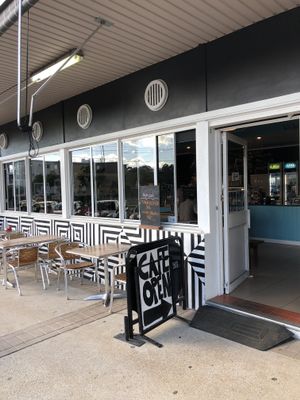 The entrance at Caleidoscope Cafe in Rydalmere