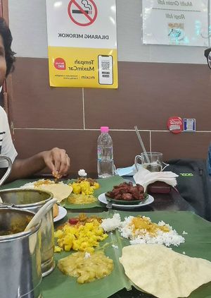 Vegan brother💜🌱 at Chat Masala in Kuala Lumpur