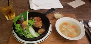 Some sort of multi-layered roast potato thingie, forgot what it's called. Very tasty. at RK Garden in Karuizawa