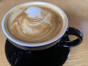 Almond latte   at Jet Black Coffee Company - Gateway in Portland