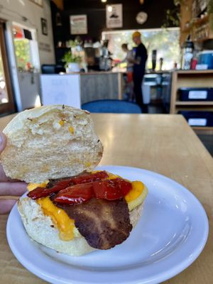 Breakfast Sammich  at Jet Black Coffee Company - Gateway in Portland