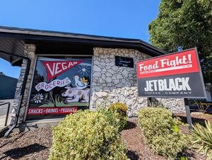 Co-located with a vegan coffee shop. at Food Fight Vegan Grocery - Halsey St in Portland