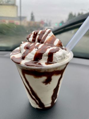Peppermint patty shake   at Food Fight Vegan Grocery - Halsey St in Portland
