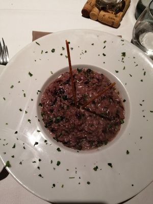 Risotto Vino Nero at Krokos in Agrigento