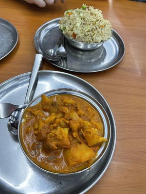 Aloo Gobi Masala & Vegetable Rice - Bakti Woodlands, Kuala Lumpur  at Woodlands.my Vegetarian Restaurant in Kuala Lumpur