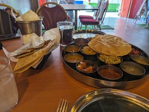 Vegan thali   at Woodlands.my Vegetarian Restaurant in Kuala Lumpur