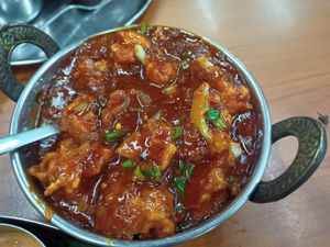 Manchurian cauliflower at Woodlands.my Vegetarian Restaurant in Kuala Lumpur