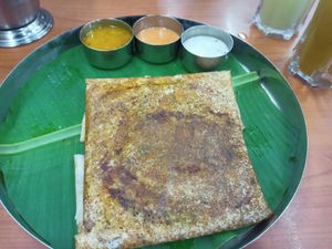 Veg masala dosa at Woodlands.my Vegetarian Restaurant in Kuala Lumpur