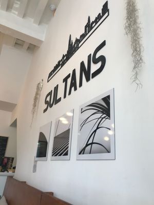 Inside wall at Sultans in Antwerpen