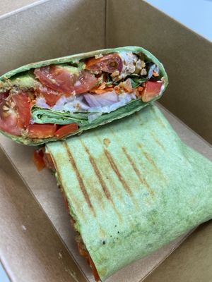 Chorizo wrap at New Moon Market in Orlando