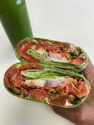 Chorizo wrap at New Moon Market in Orlando