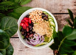 Mediterranean Lemon Bowl at Woodstock Garden Cafe in Woodstock