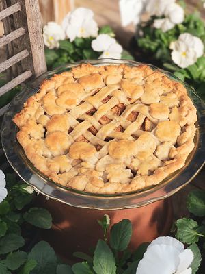 Warm Apple Pie at Woodstock Garden Cafe in Woodstock