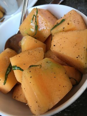 Cantaloupe salad (vegan) at Girard in Philadelphia