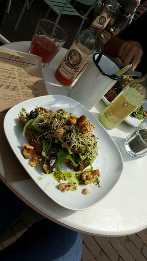 Aubergine bruschetta at Gember in Horst