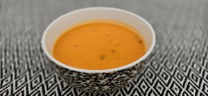 Tomato celeriac soup at Gember in Horst