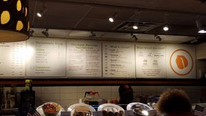 Chickpea menu board at Chickpea in New York City