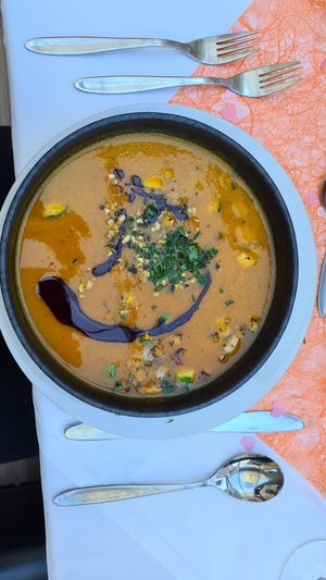 Pumkin soup at Thermenrestaurant in Baden